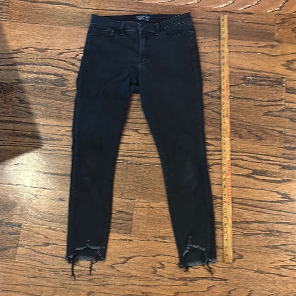 Women's Black Jeans Harper Low Rise Ankle by Abercrombie & Fitch